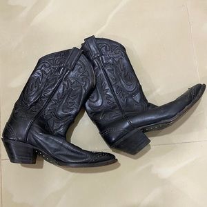 VINTAGE! Justin Iguana Lizard Western Boots